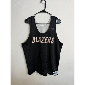 Vintage Champion Black Blazers reversible to white Jersey Size XL 90s Rare